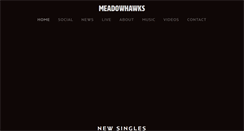 Desktop Screenshot of meadowhawksmusic.com