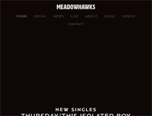 Tablet Screenshot of meadowhawksmusic.com